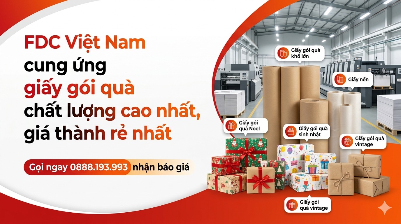 FDC VN cung ứng giấy gói quà chất lượng