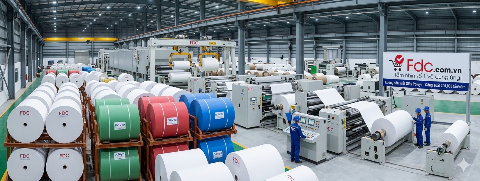 Xưởng giấy Poluya của FDC Việt Nam