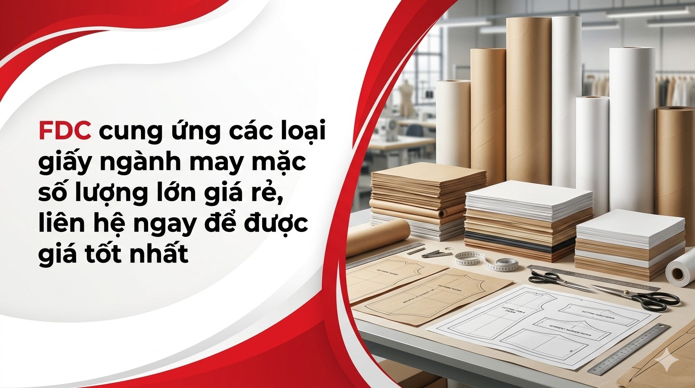 Giấy ngành may mặc là vật tư ngành may không thể thiếu