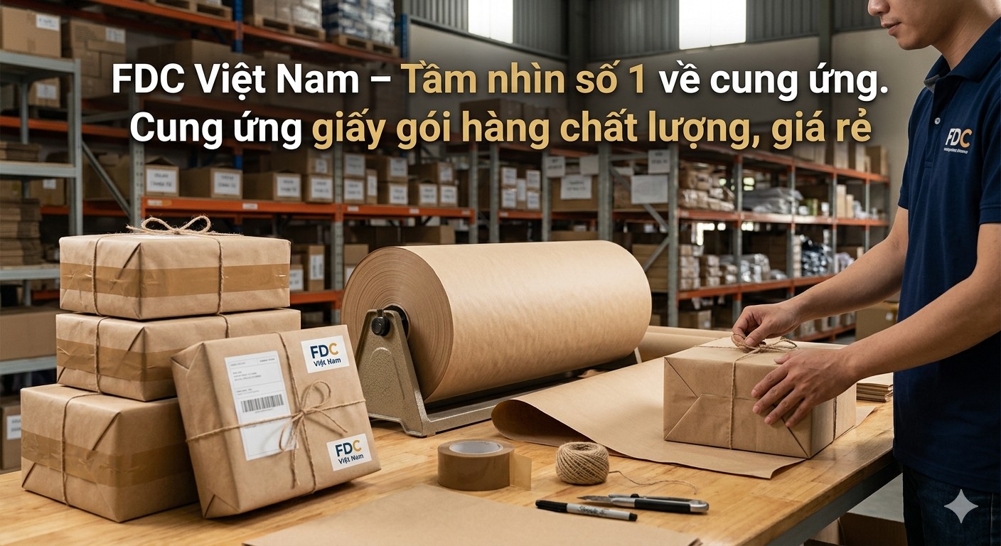 Giấy gói hàng kraft nâu